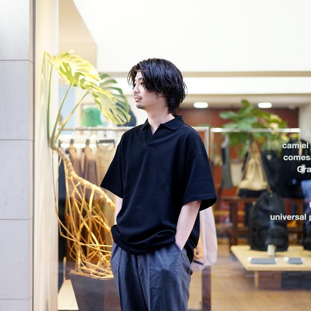 Graphpaper (グラフペーパー) Cotton Pique Jersey S/S Skipper
