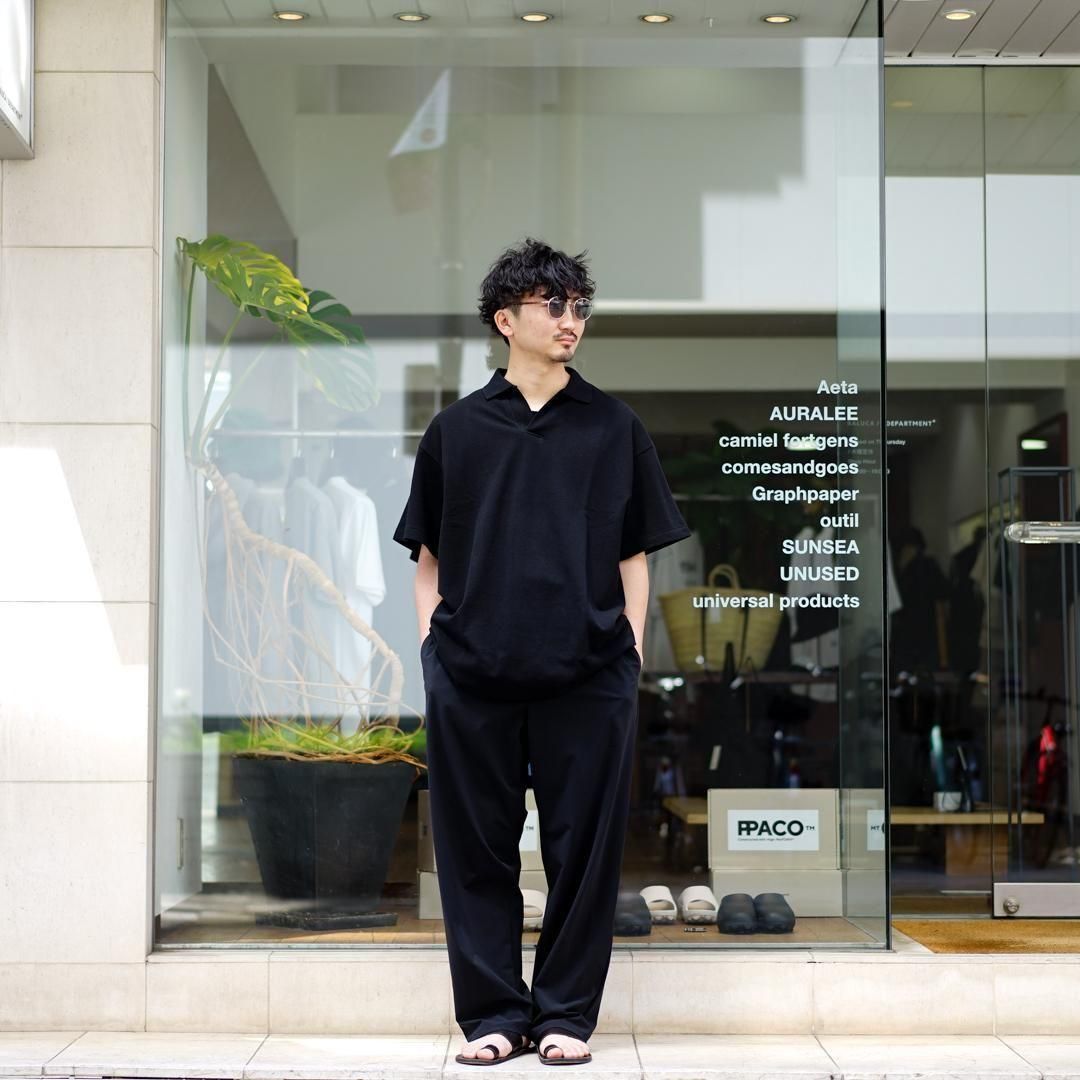 Graphpaper (グラフペーパー) Cotton Pique Jersey S/S Skipper