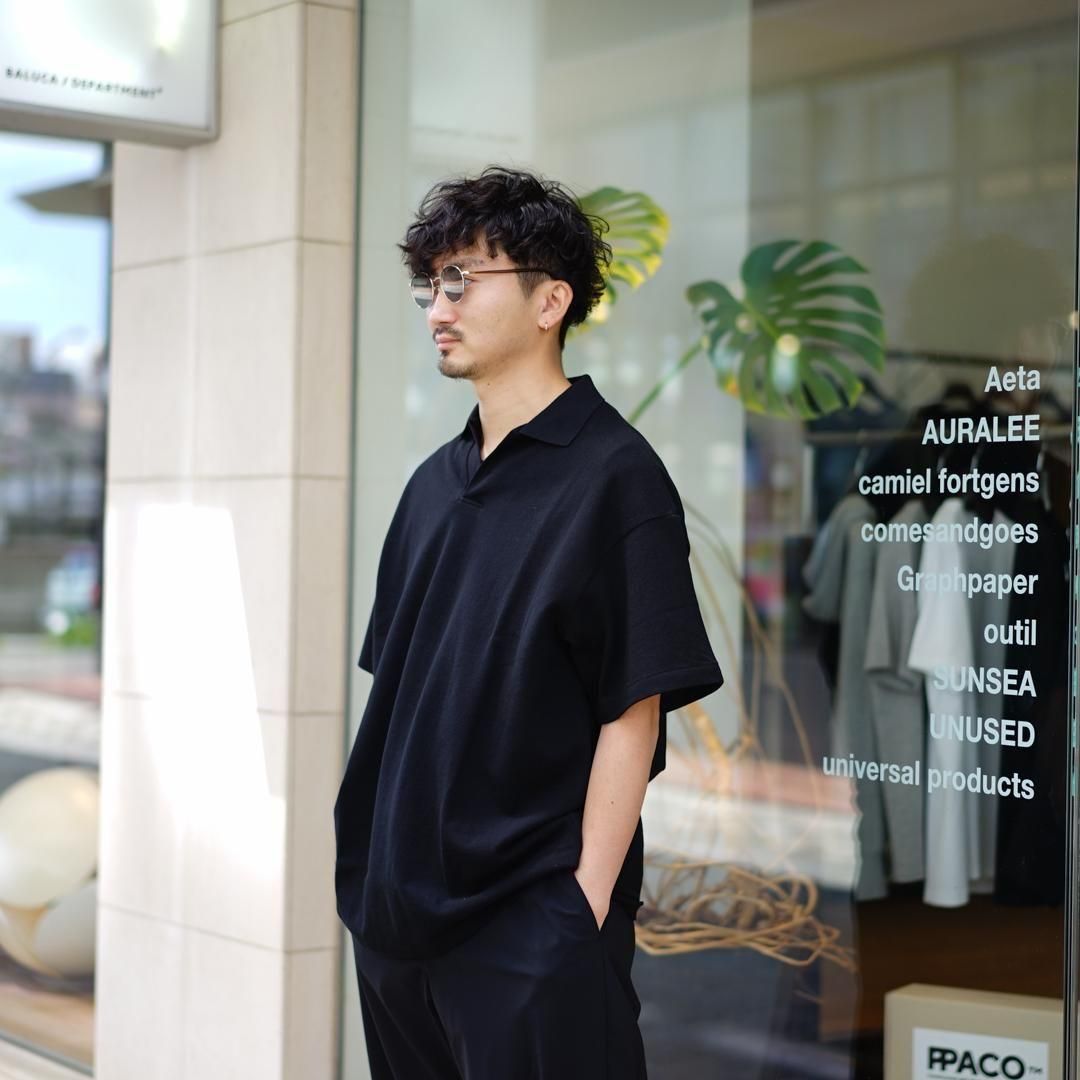 Graphpaper (グラフペーパー) Cotton Pique Jersey S/S Skipper