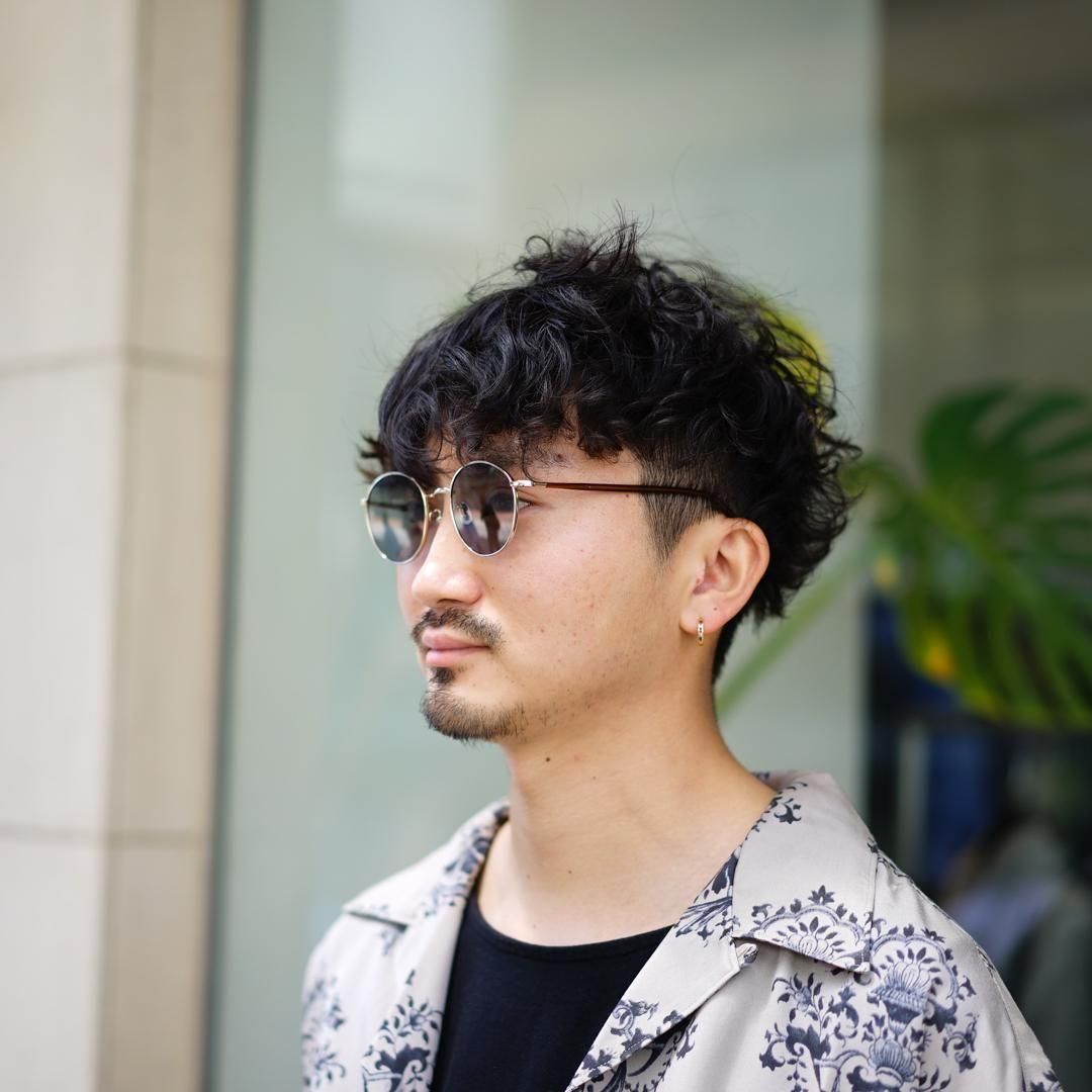 小物 BLANC B0016 - GOLD / D.GRN BLANC.. | 【BLANC..】B0016 GOLD-BROWN/M.GRN サングラス