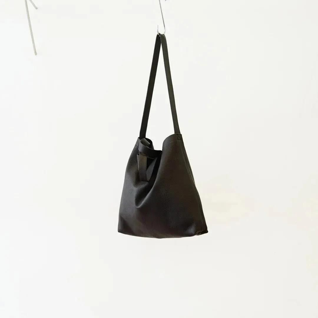 [unisex] Aeta()Double Faced Shoulder Tote M(DA53)/Black