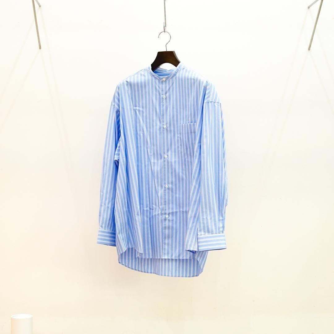 Graphpaper (եڡѡ) SIDOGRAS L/S Oversized Band Collar Shirt
(GM252-50011)/Yellow Pin Stripe