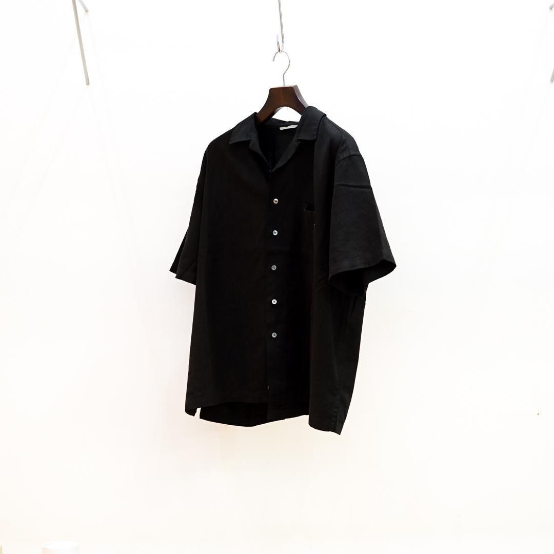 FARAH (ե顼) Open Collar Shirt/Black