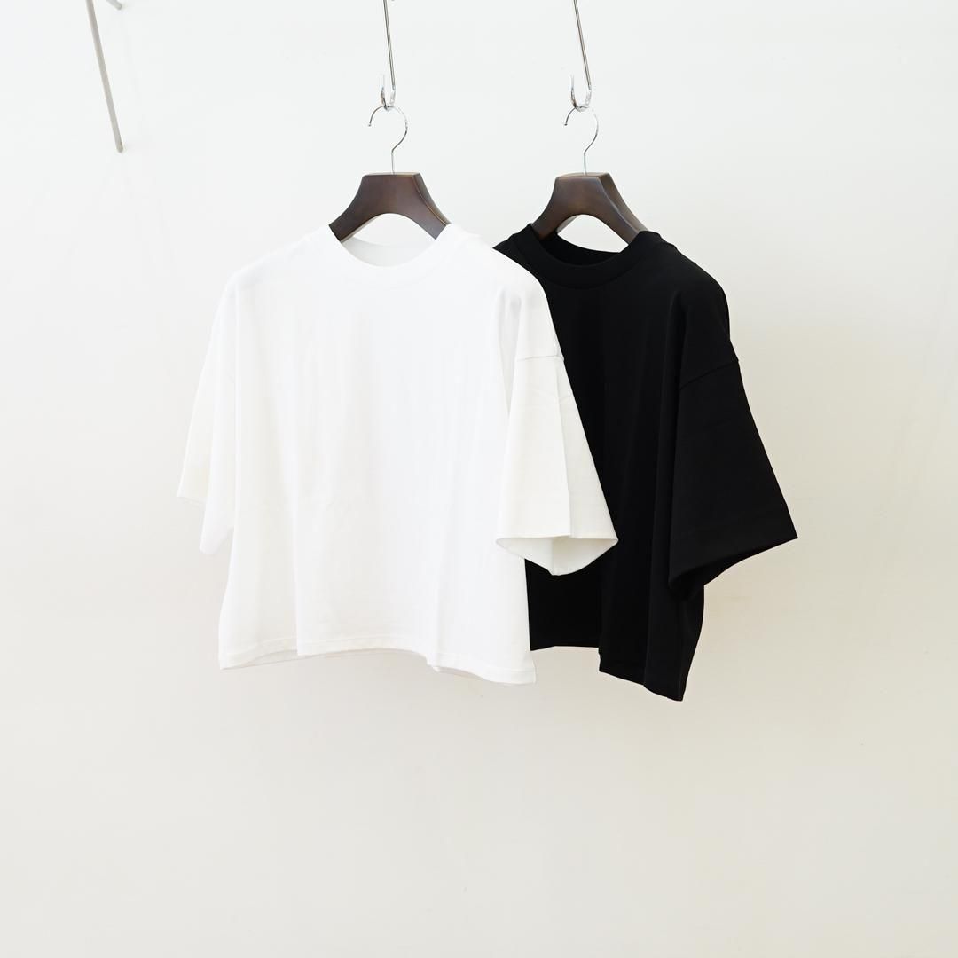[25AW] Graphpaper for women's(եڡѡ)Tri Spun Cotton Balloon Sleeve Tee
(GL253-70306B)/White/Black