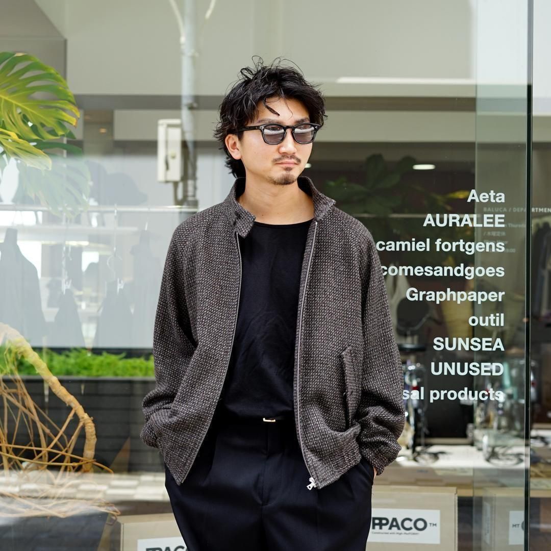AURALEE silk summer tweed blouson サイズ3 AURALEE】 LINEN SILK TWEED BLOUSON /TROPICAL WOOL KID MOHAIR