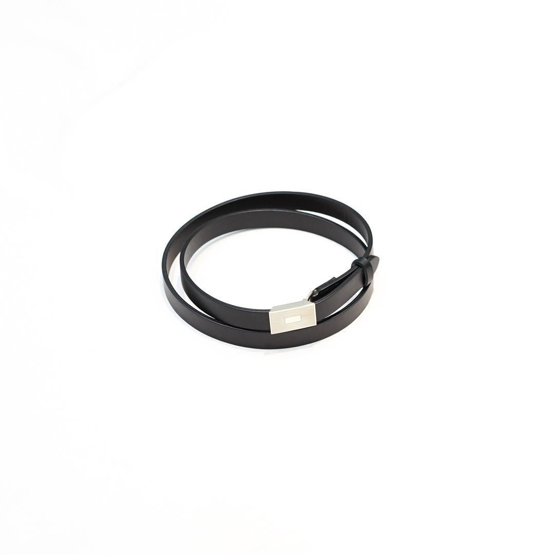 AURALEE (オーラリー) Slide Buckle Belt(A00B04RP) /Black