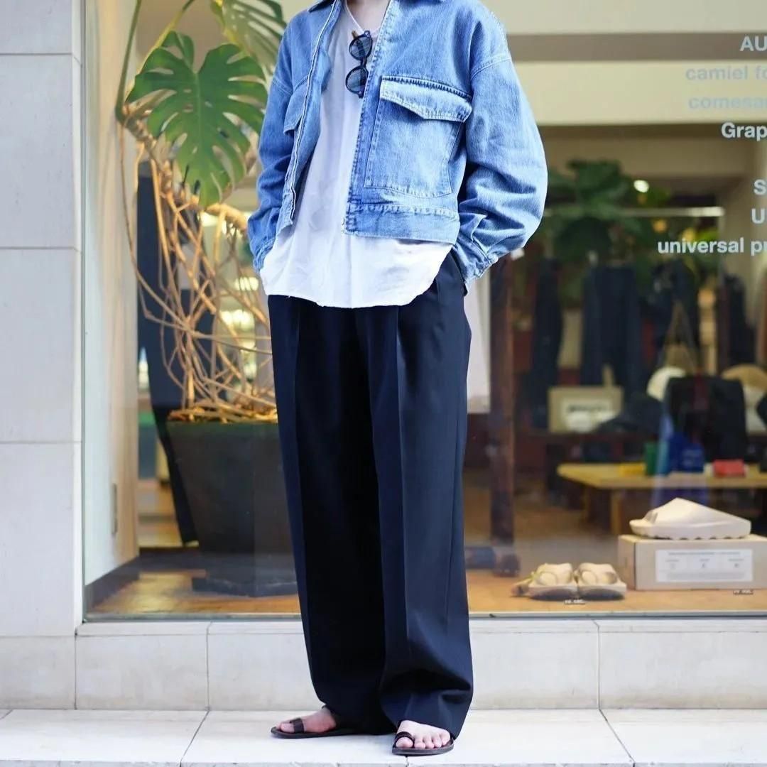 25ss オーラリー AURALEE TWO-TUCK SLACKS AURALEE（オーラリー）25ssのBLUEFACED WOOL TWO-TUCK SLACKS