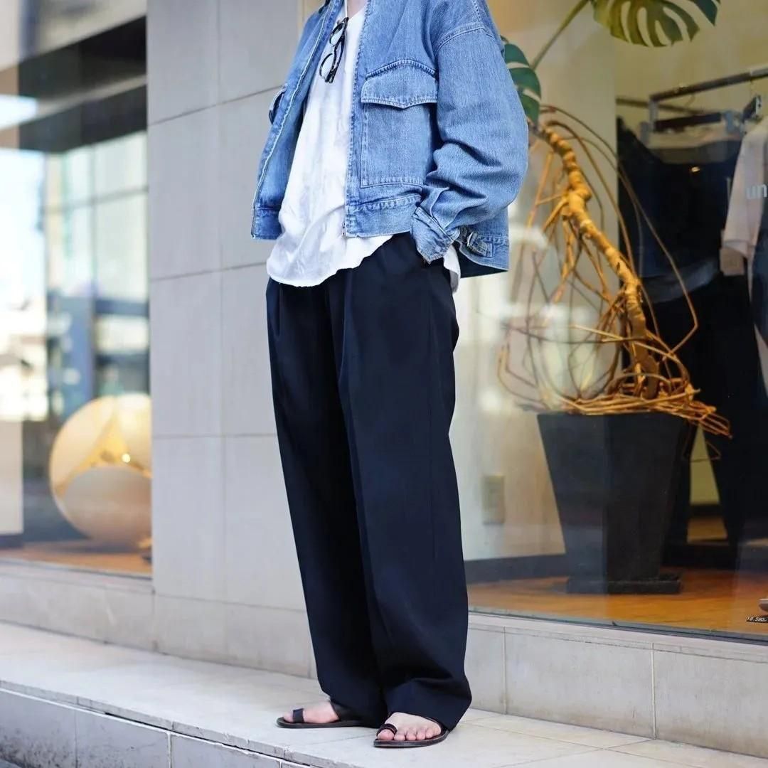 AURALEE ブラックセットアップ 6/28(金)発売 AURALEE WOOL MAX GABARDINE セットアップ