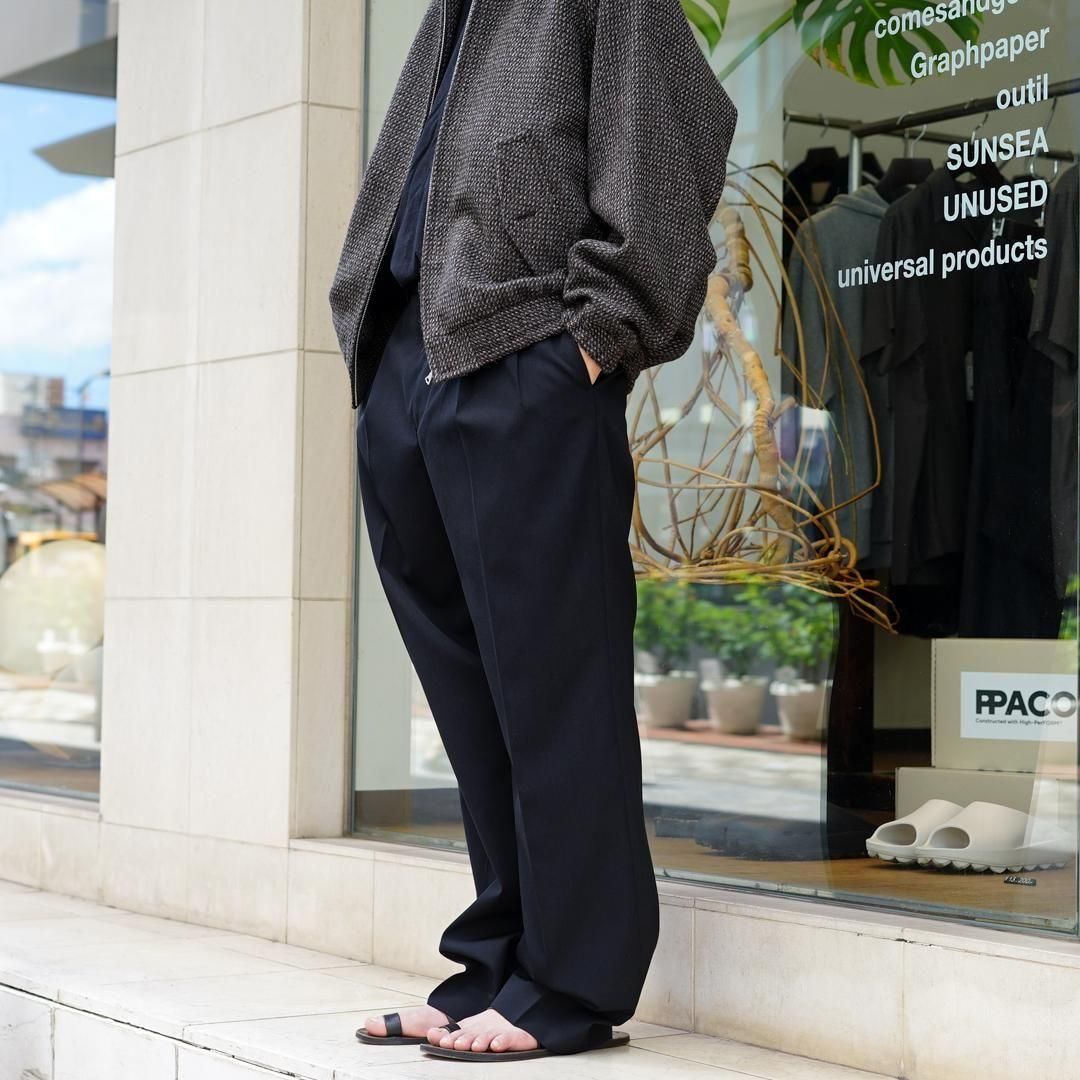 AURALEE (オーラリー) Light Wool Max Gabardine Two-Tuck Slacks