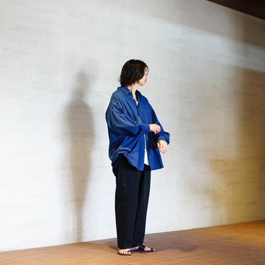 Graphpaper (グラフペーパー) SIDOGRAS Indigo Poplin L/S