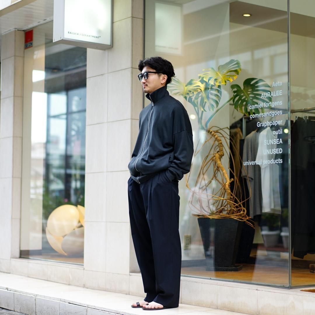 SUPER HIGH GAUGE SWEAT ZIP BLOUSON 完売品 AURALEE / Super High Gauge Sweat Zip Blouson (Ink Black