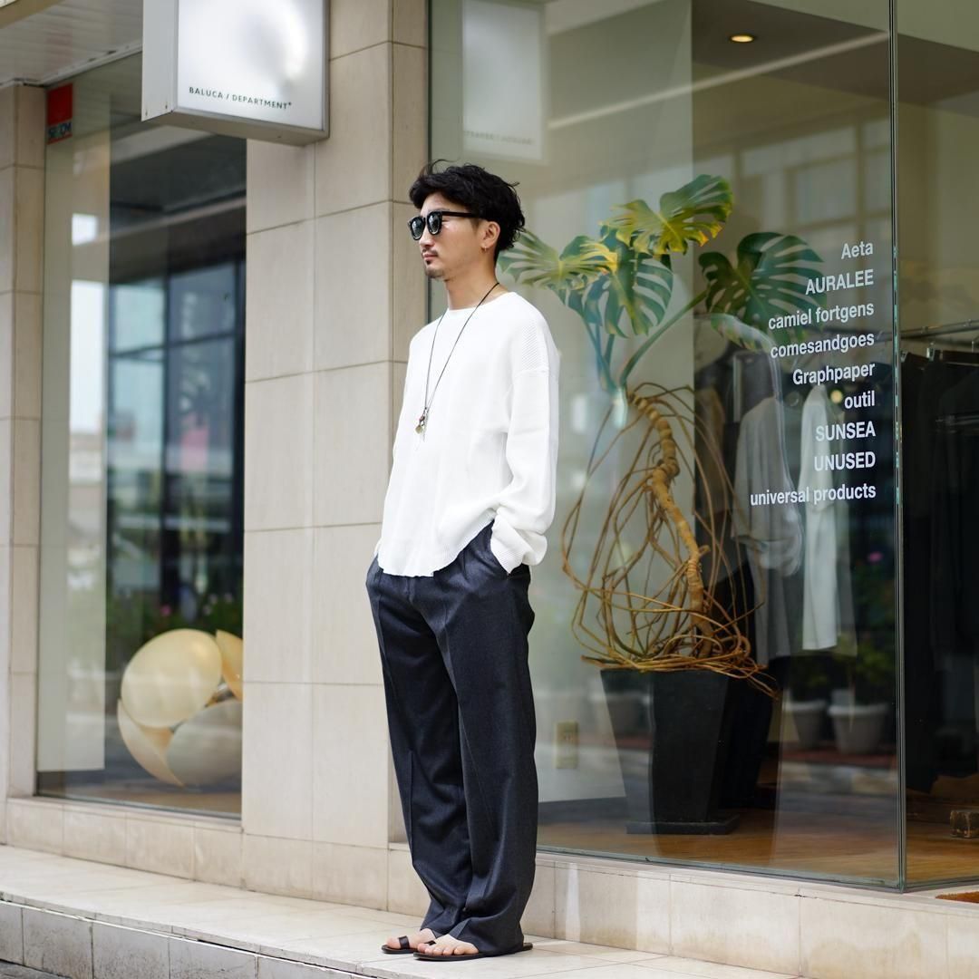 AURALEE (オーラリー) Super Light Wool Two-Tuck Slacks(A25AP02OS