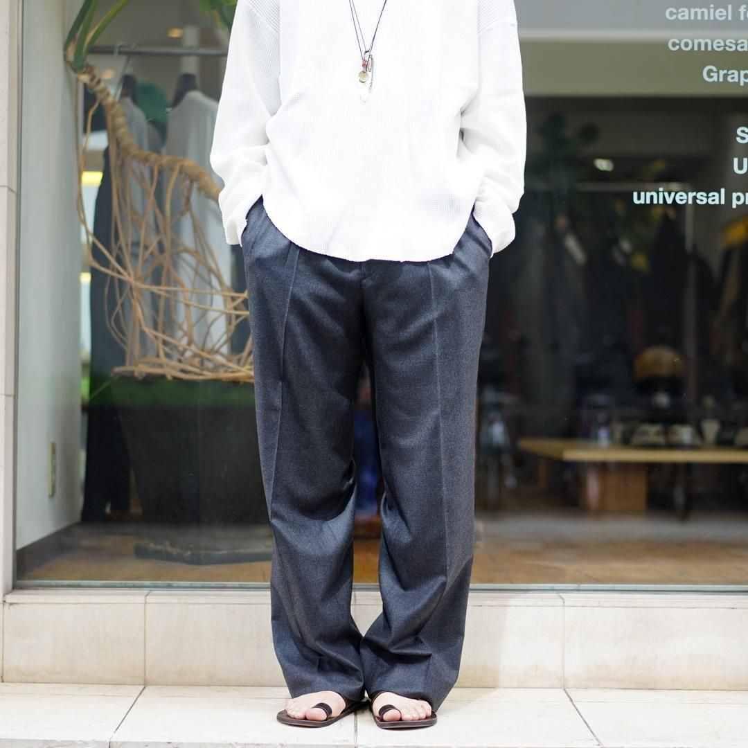 25ss オーラリー AURALEE TWO-TUCK SLACKS AURALEE＞BLUEFACED WOOL TWO-TUCK SLACKS | MAKES ONLINE STORE