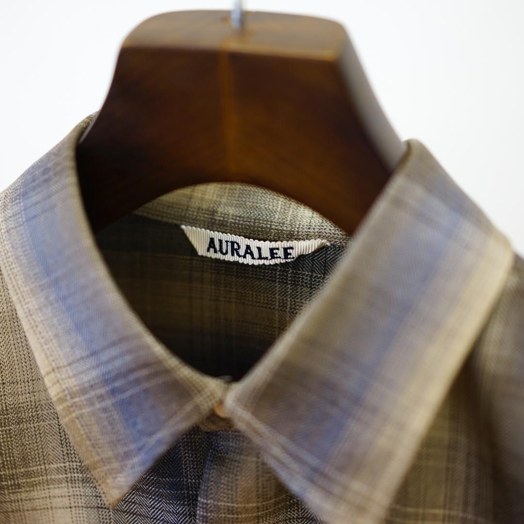 トップス 25AW AURALEE SUPER LIGHT WOOL SHIRT 25AW】AURALEE SUPER LIGHT WOOL SHIRT 