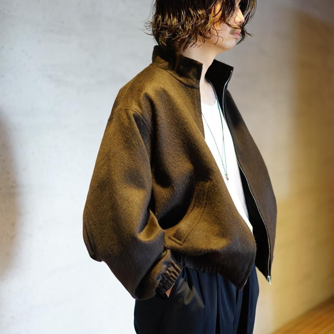 AURALEE (オーラリー) Baby Camel Flannel Zip Blouson/Dark Brown