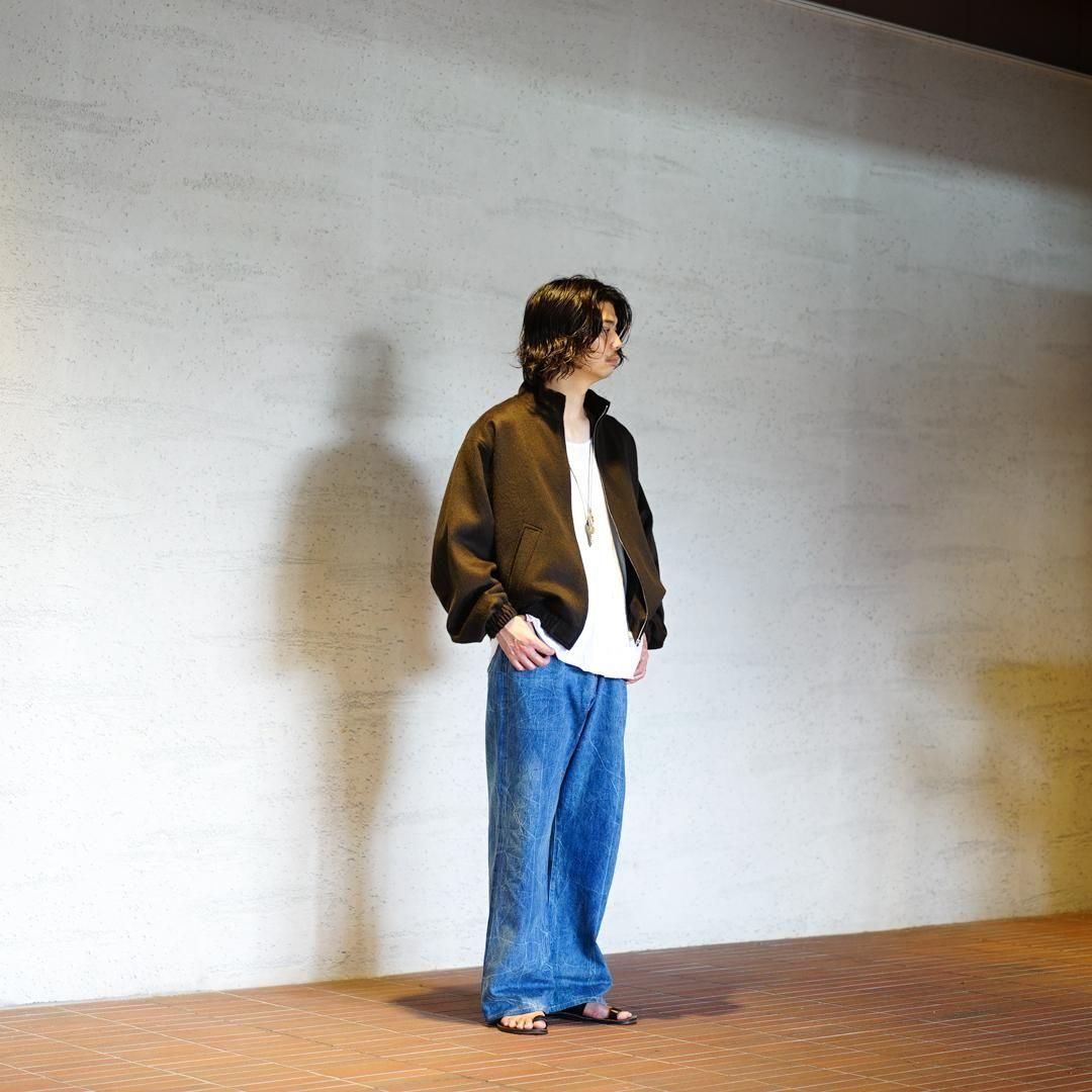 AURALEE (オーラリー) Baby Camel Flannel Zip Blouson/Dark Brown