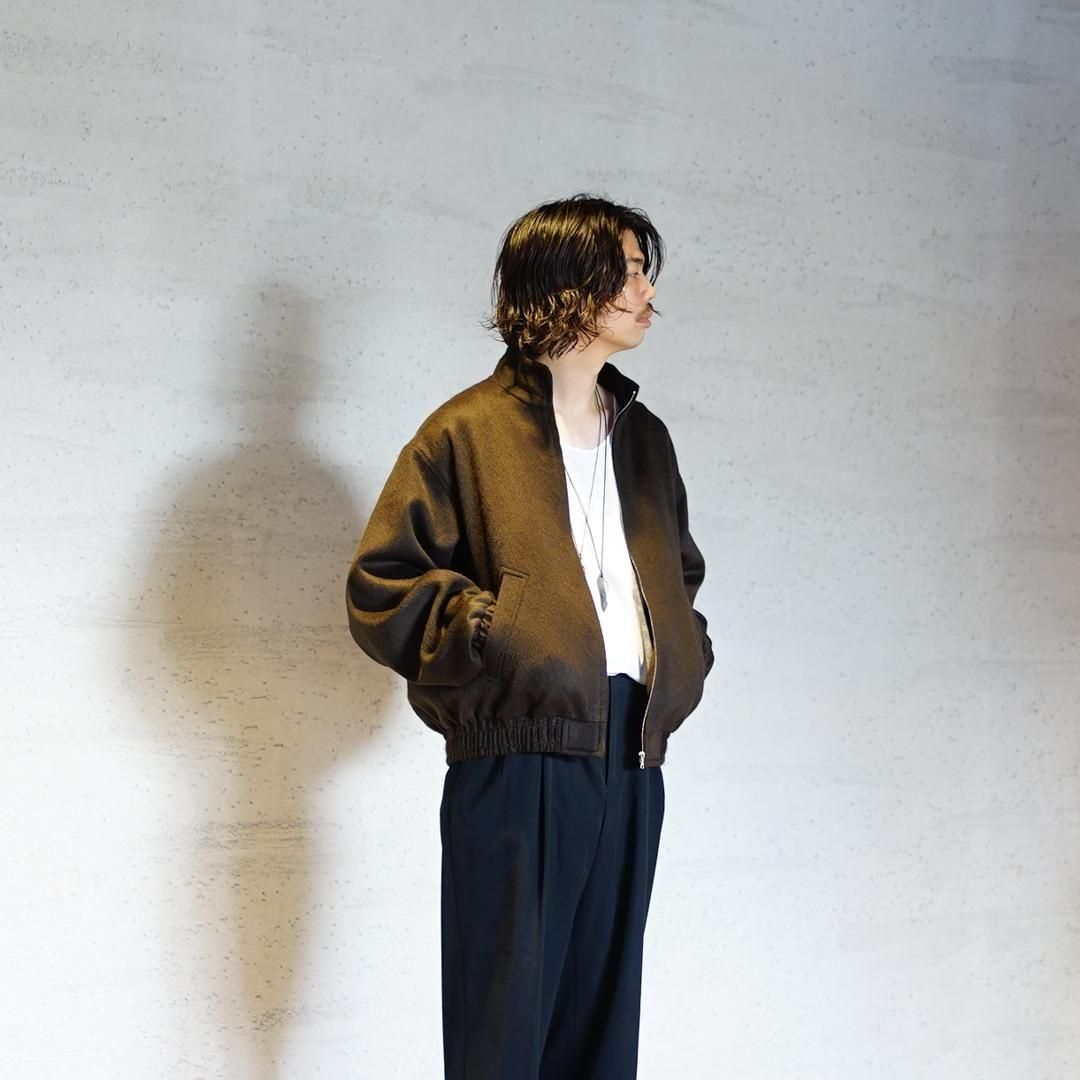 AURALEE (꡼) Baby Camel Flannel Zip Blouson(A25AB03BF)/Dark Brown