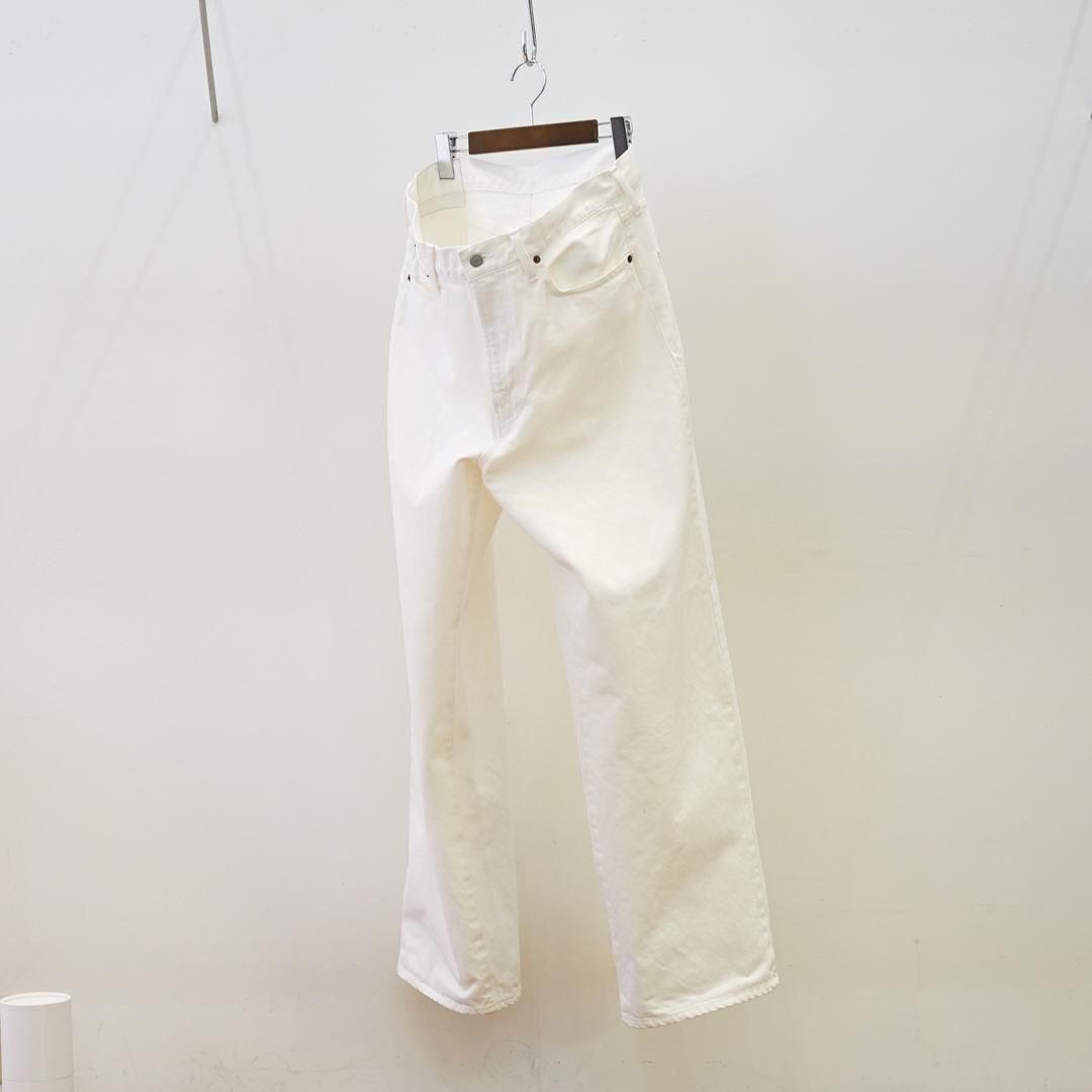 [unisex] UNUSED (桼)14oz Denim buggy pants (UW1180)/White