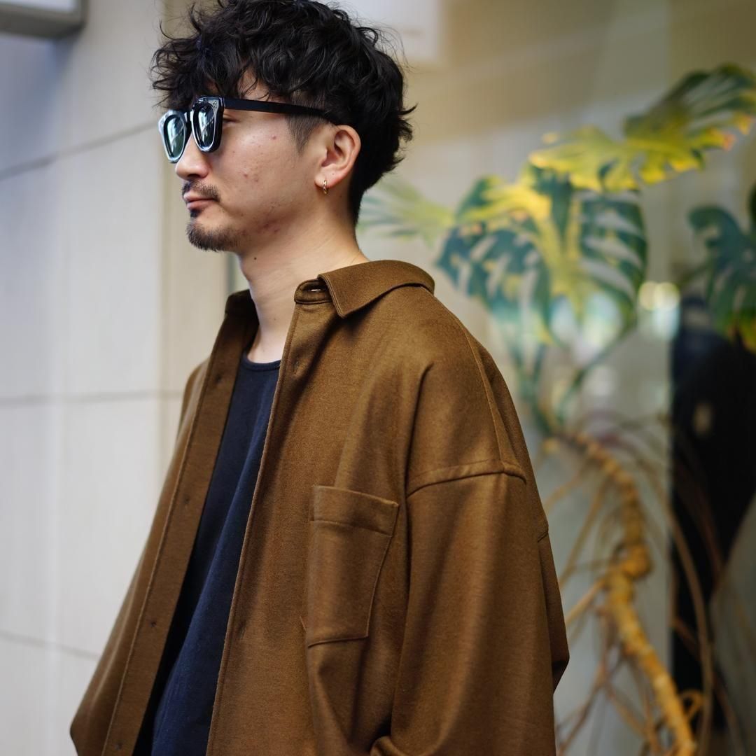 PALページ Graphpaper(グラフペーパー) Wool Smooth Flannel Oversized Regular