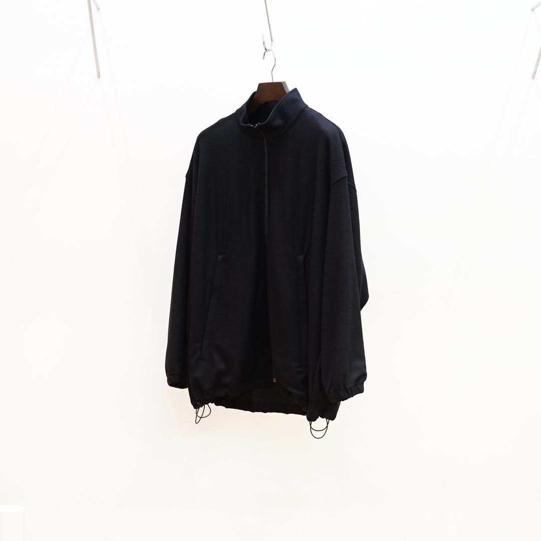 Graphpaper (եڡѡ) Wool Smooth Flannel Track Blouson (GU253-30220B)/Black