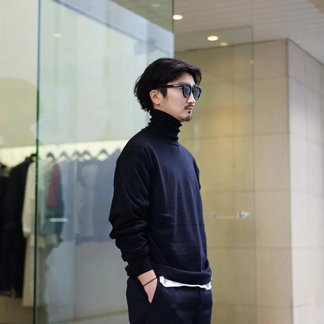 AURALEE (オーラリー)Super High Gauze Wool Knit Turtle(A24AP03BW