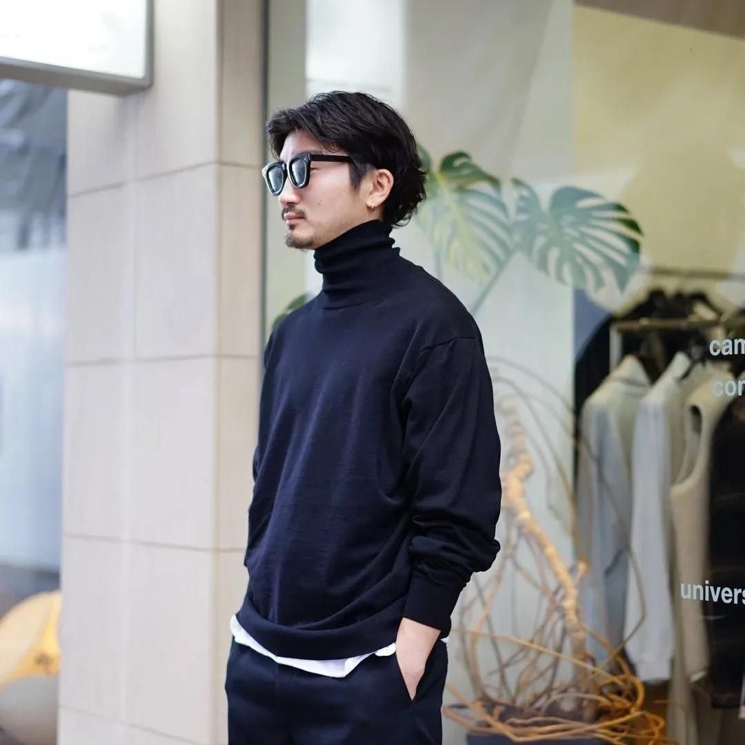 AURALEE (オーラリー)Super High Gauze Wool Knit Turtle(A24AP03BW