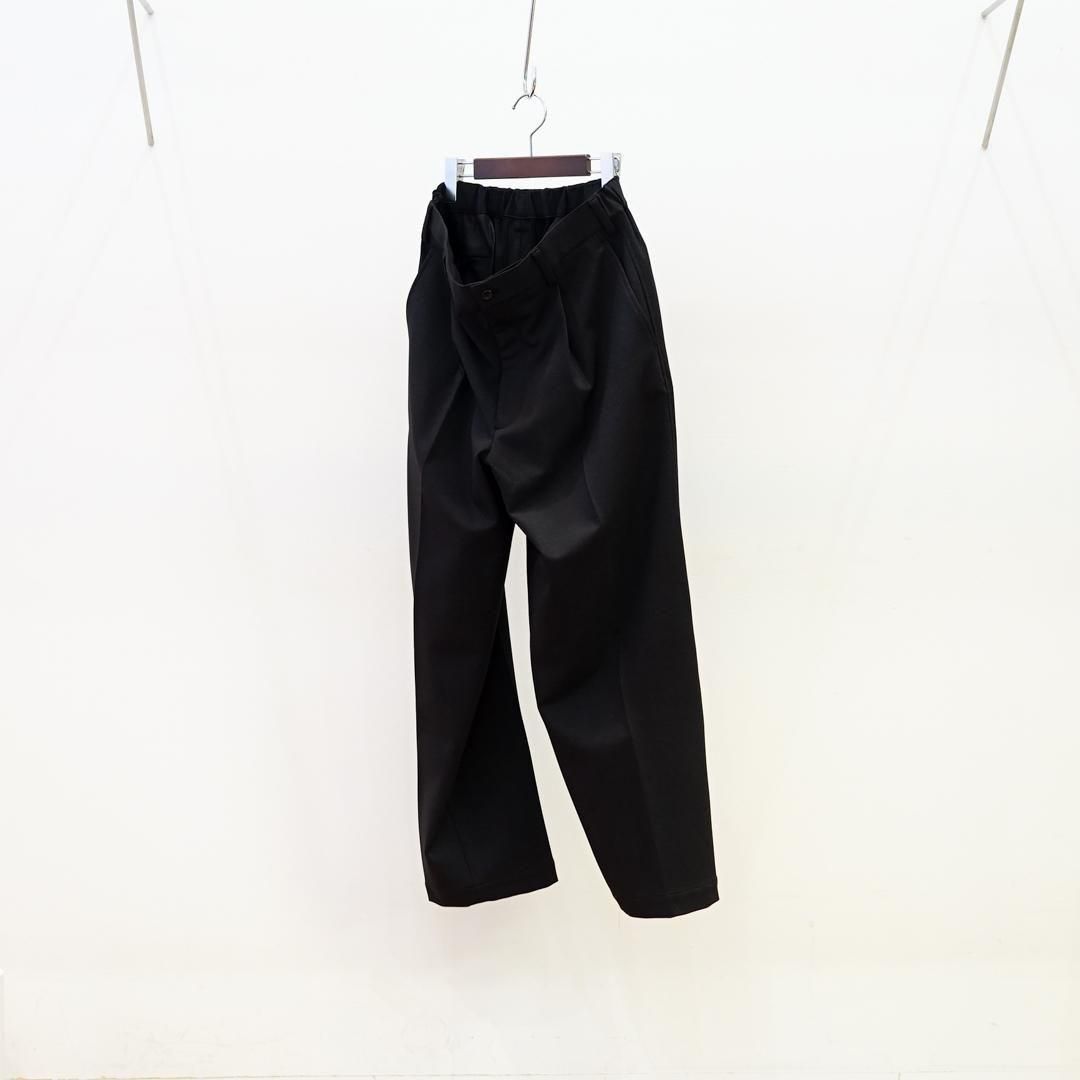 Graphpaper (եڡѡ) SIDOGRAS Melange Ponte Wide Slacks(GM254-40052)/Black