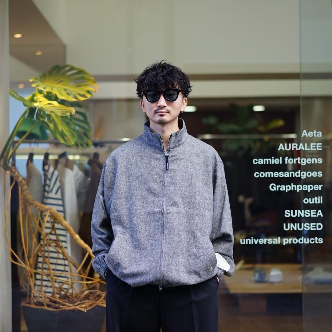 FARAH (ファーラー) Stand Collar Zip Up Blouson/Gray