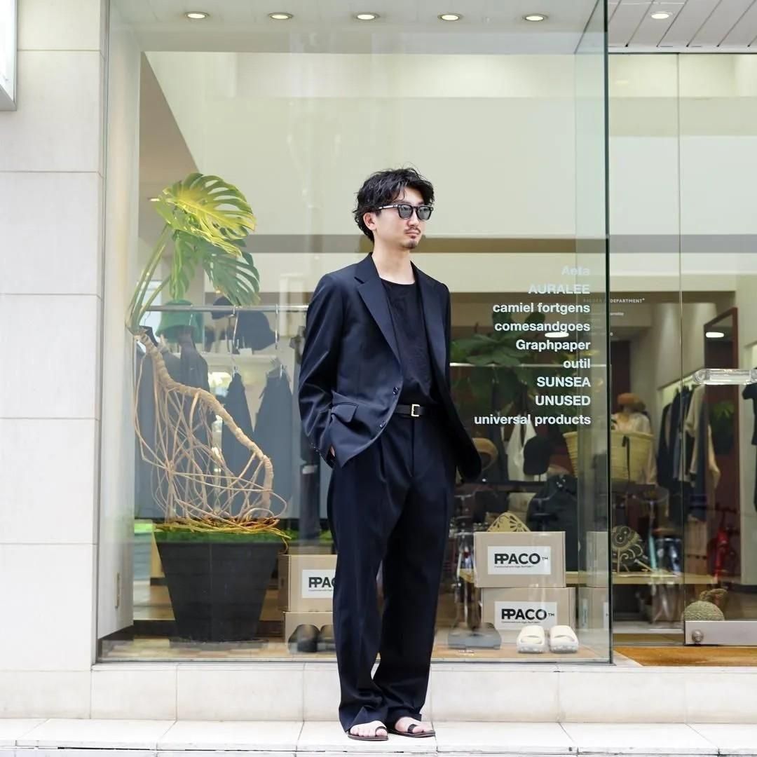 AURALEE (オーラリー) Light Wool Max Gabardine Two-Tuck Slacks