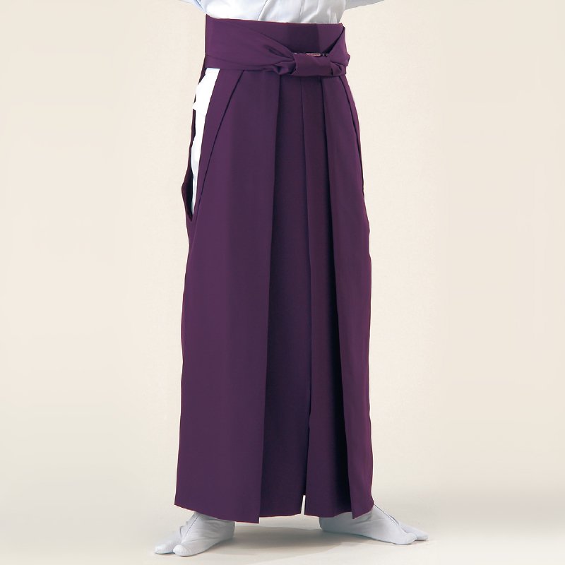 色は新紫色差袴　女性用マチなし　２尺２寸 新紫色　神職　装束