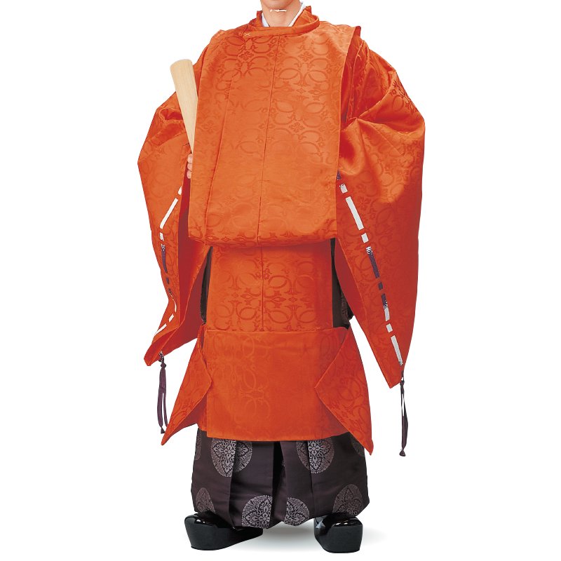 冠　神社　神職　装束　コスプレ固定式の遠文垂纓付の冠です