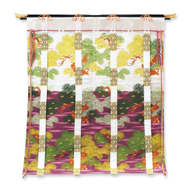 几帳(色糸松柄) - 民俗工芸｜神棚・装束・神祭具