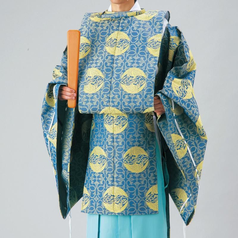 狩衣(輪無唐草に雲鶴)(102-14) - 民俗工芸｜神棚・装束・神祭具