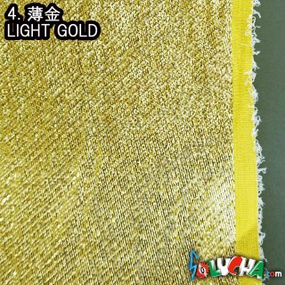 エラスラメ生地（薄金） 1m / Stretch Lame Light Gold 1m