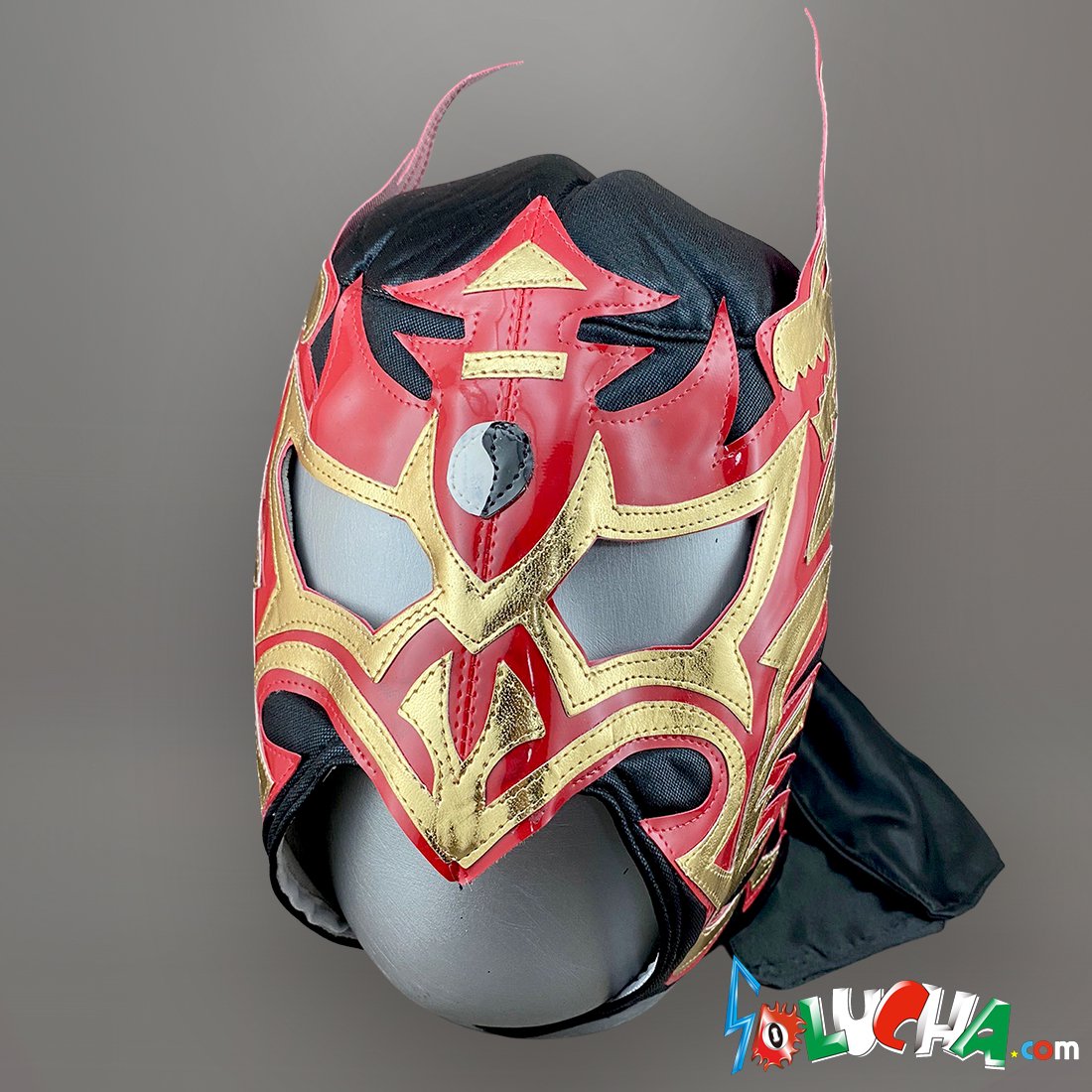メキシコ製応援用マスク◆ウルチモドラゴン▪セミプロマスク▪新品◆ルチャリブレ
