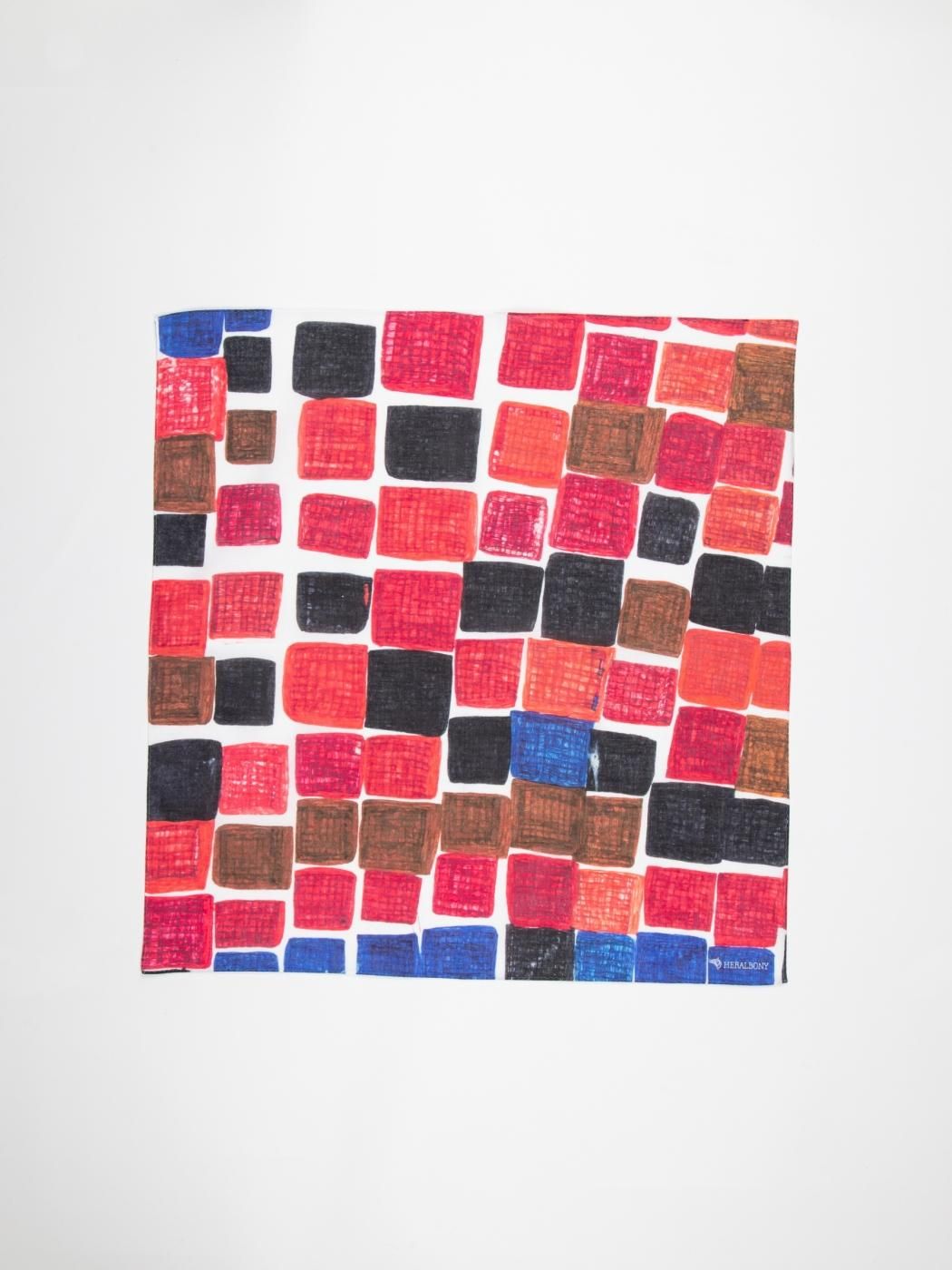 HERALBONY-إܥˡ-ART HANDKERCHIEF- Sanae Sasaki -NO TITLE -RED-