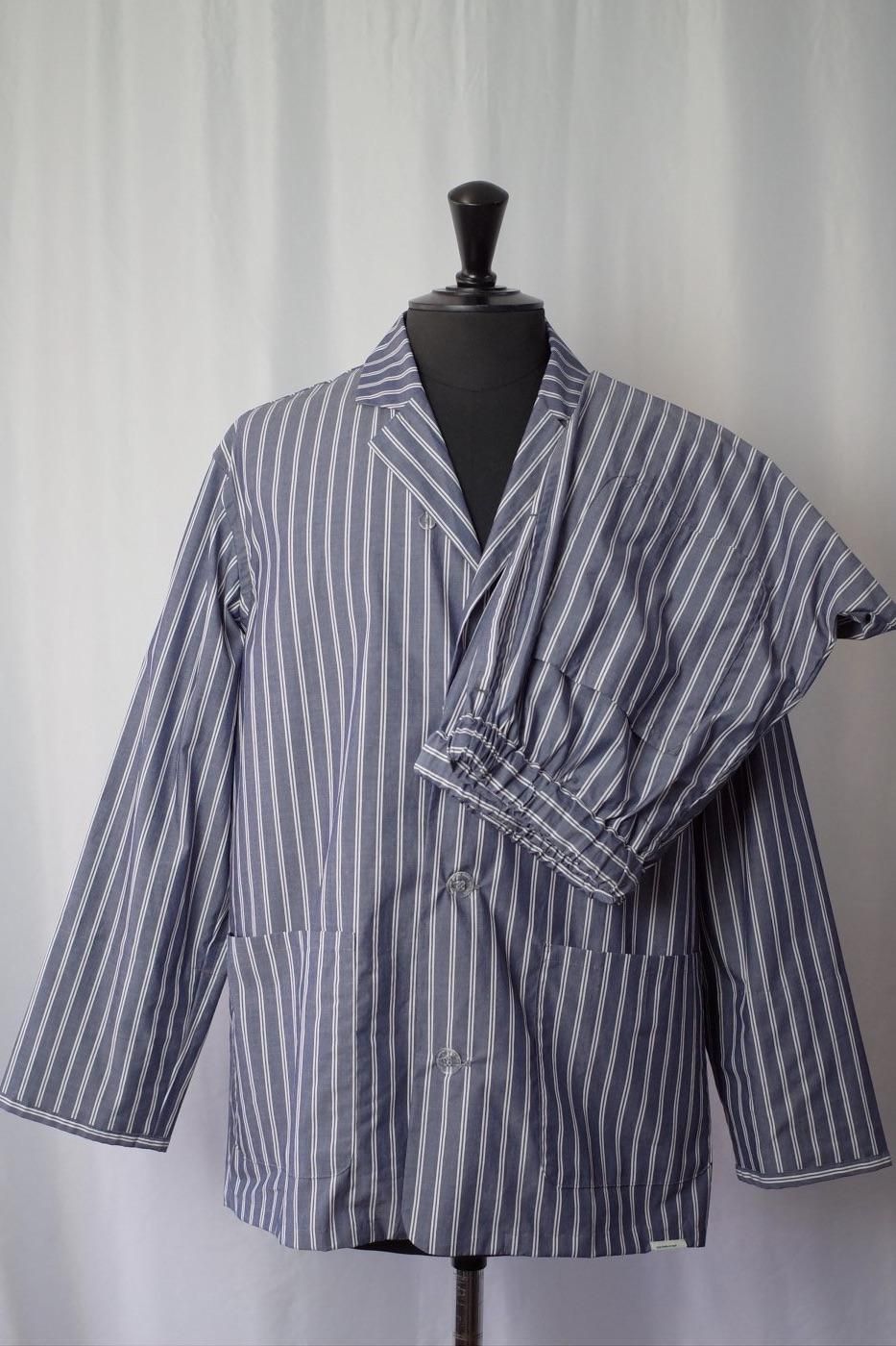 NOWHAW Υϥ-DAY PAJAMA -NAVY W STRIPE-