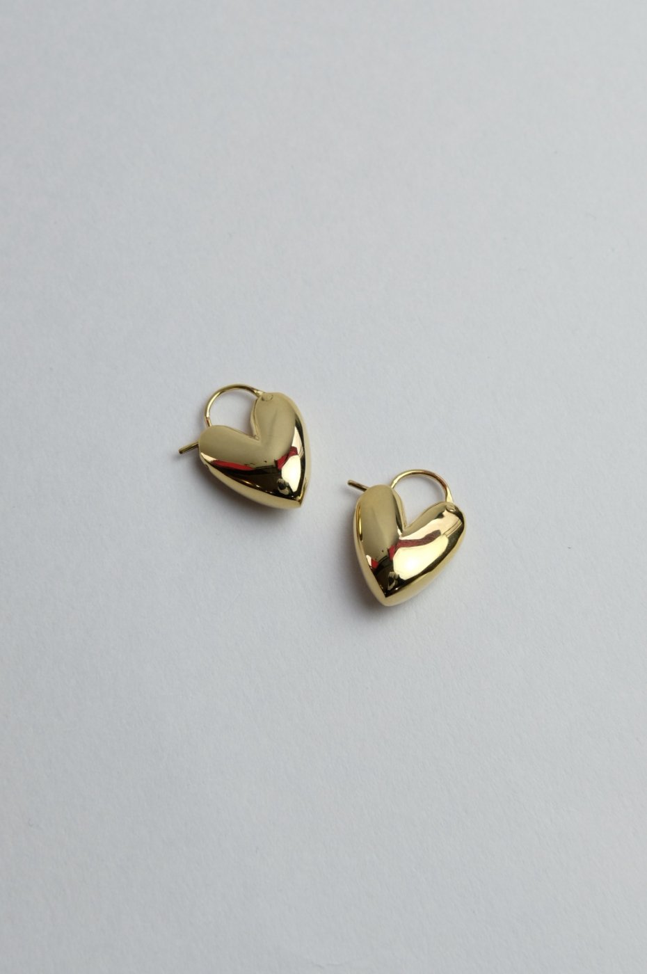 R.ALAGAN ララガン-TINY PUFFY HEART HOOPS-GOLD - LOCALERS