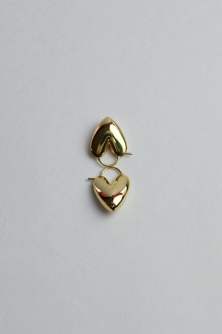 R.ALAGAN ララガン-TINY PUFFY HEART HOOPS-GOLD - LOCALERS