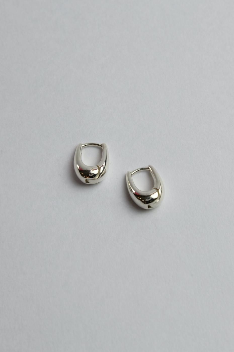 R.ALAGAN tinytiny puffy hoops silver ファッションの通販