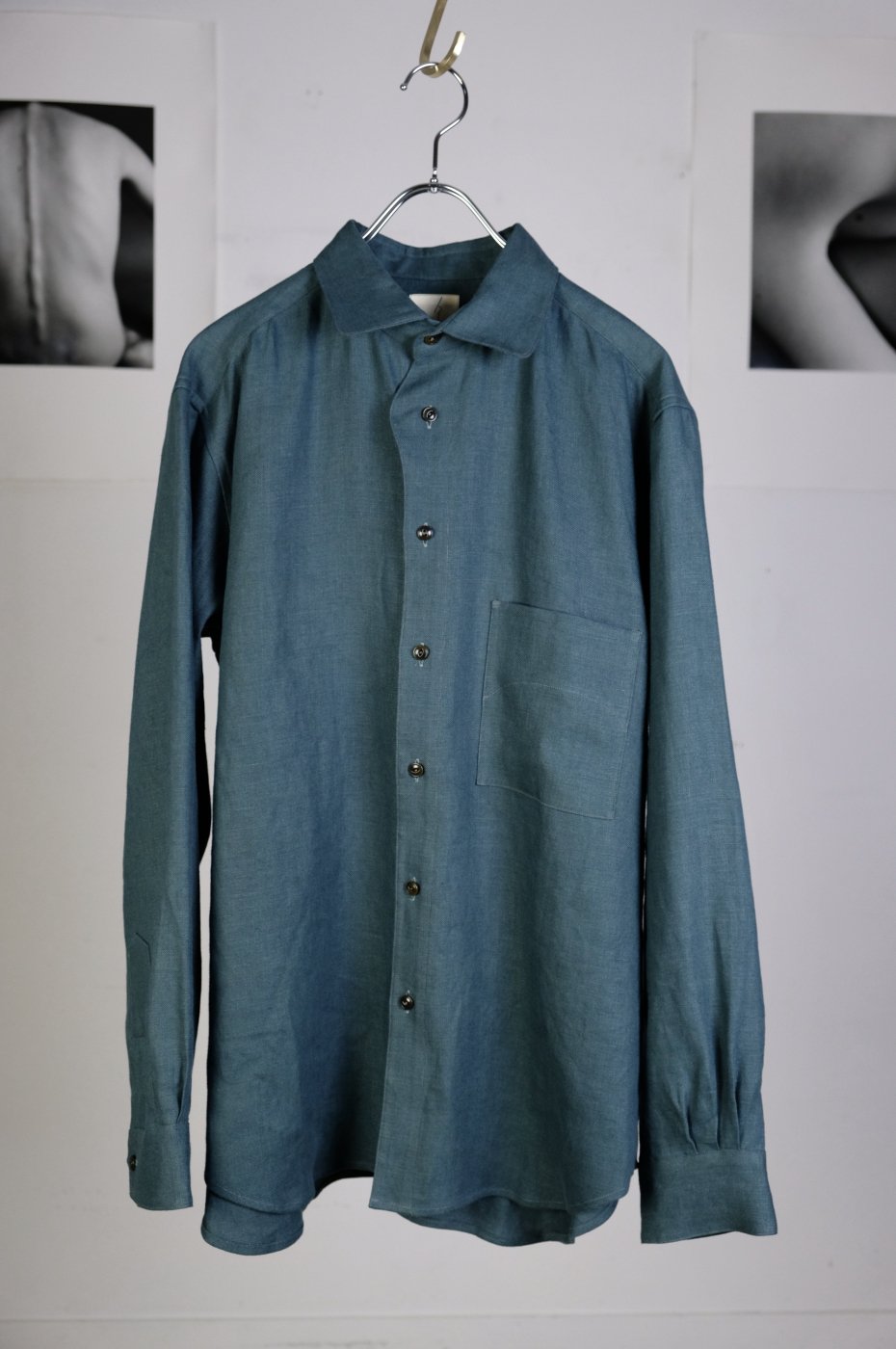 Gorsch the seamster ゴーシュザシームスター -Oxford Linen Shirt/GREEN-