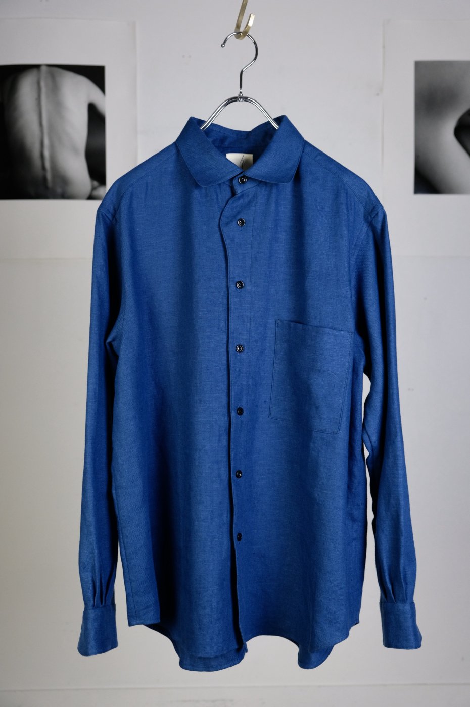 Gorsch the seamster ゴーシュザシームスター -Oxford Linen Shirt/BLUE-