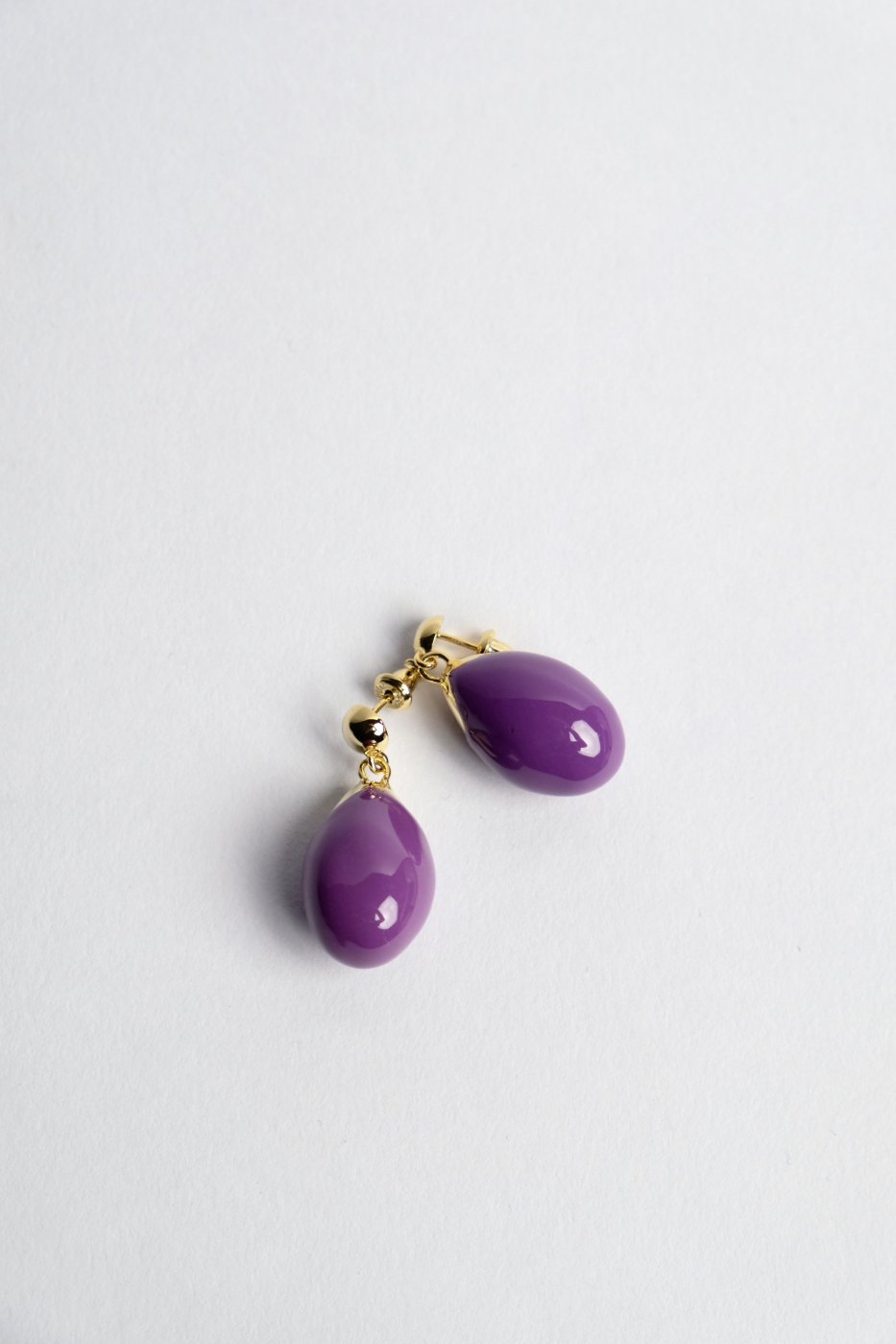 ララガン R.ALAGAN EGGPLANT EARRINGS www.sudouestprimeurs.fr