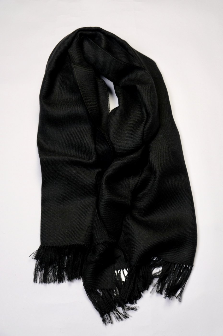 THE INOUE BROTHERS...ザ イノウエブラザーズ-NON BRUSHED LARGE STOLE-BLACK-