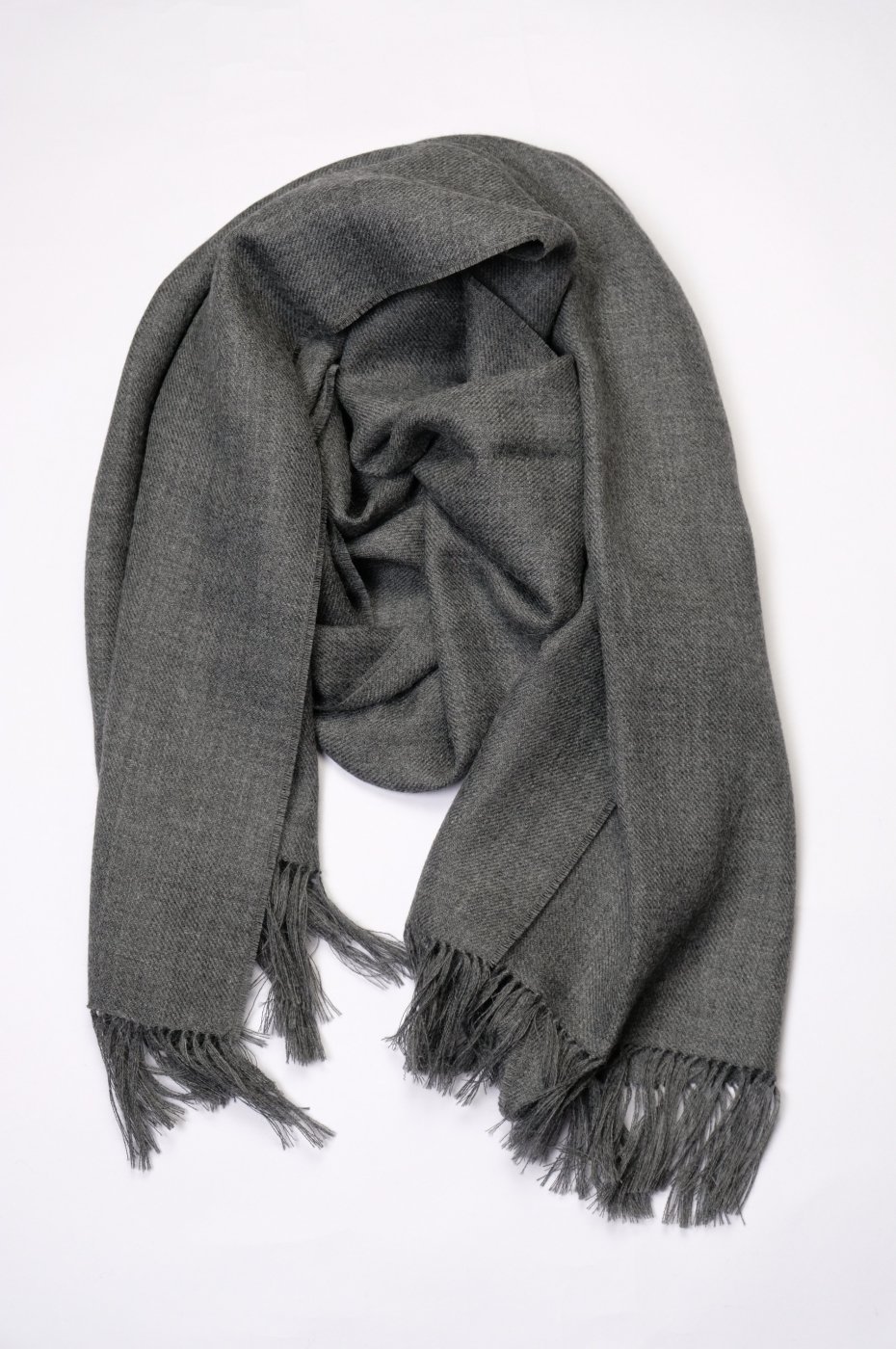 THE INOUE BROTHERS...ザ イノウエブラザーズ-NON BRUSHED LARGE STOLE-GREY-