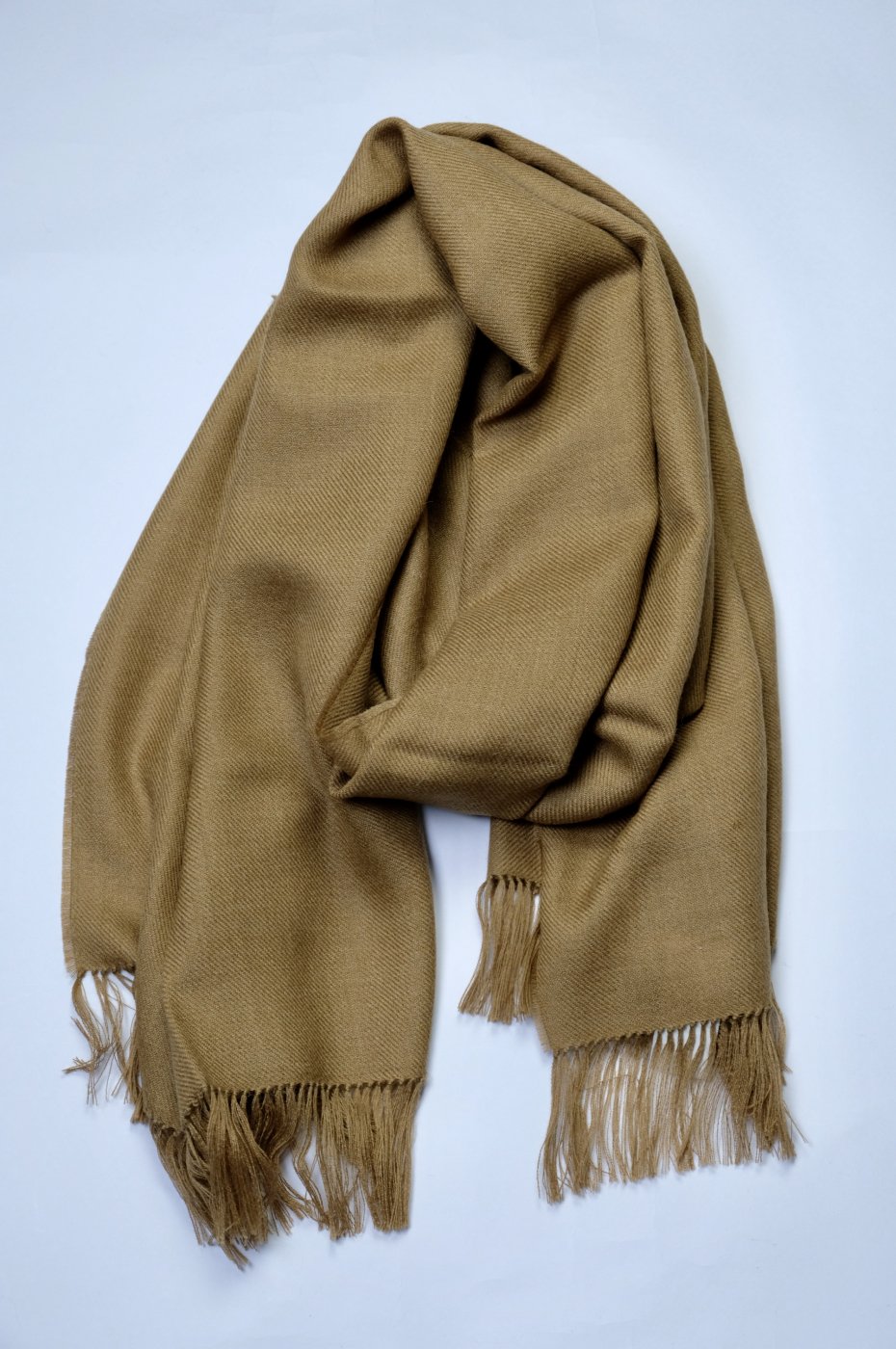 THE INOUE BROTHERS...ザ イノウエブラザーズ-NON BRUSHED LARGE STOLE-CAMEL-