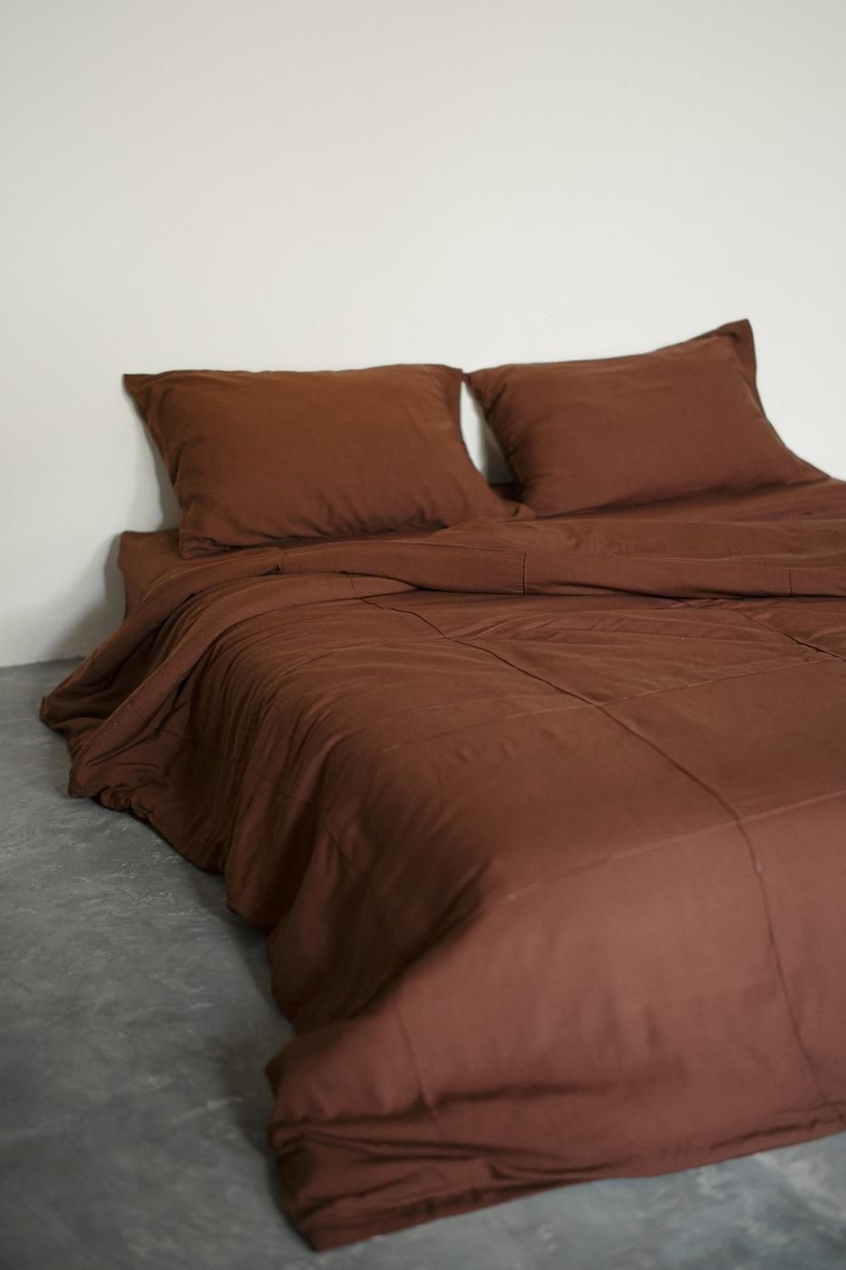 SUKU HOME スクホーム-QUILT COVER SET-CHOC - LOCALERS