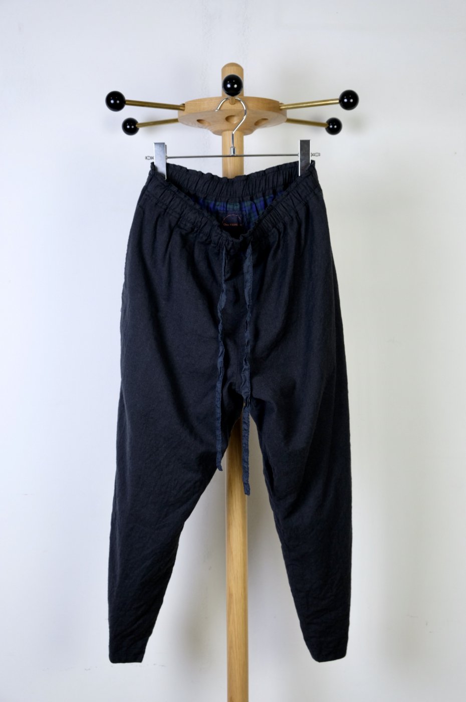 Chez VIDALENC シェヴィダレンク-Pants coulisse S 90 lined wool