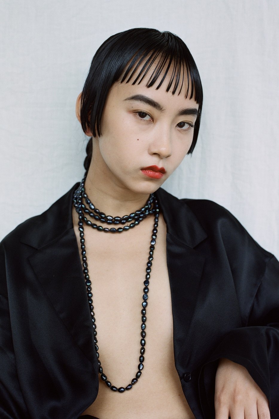 R.ALAGAN ララガン-BLACK SHORT PEARL NECKLACE - LOCALERS