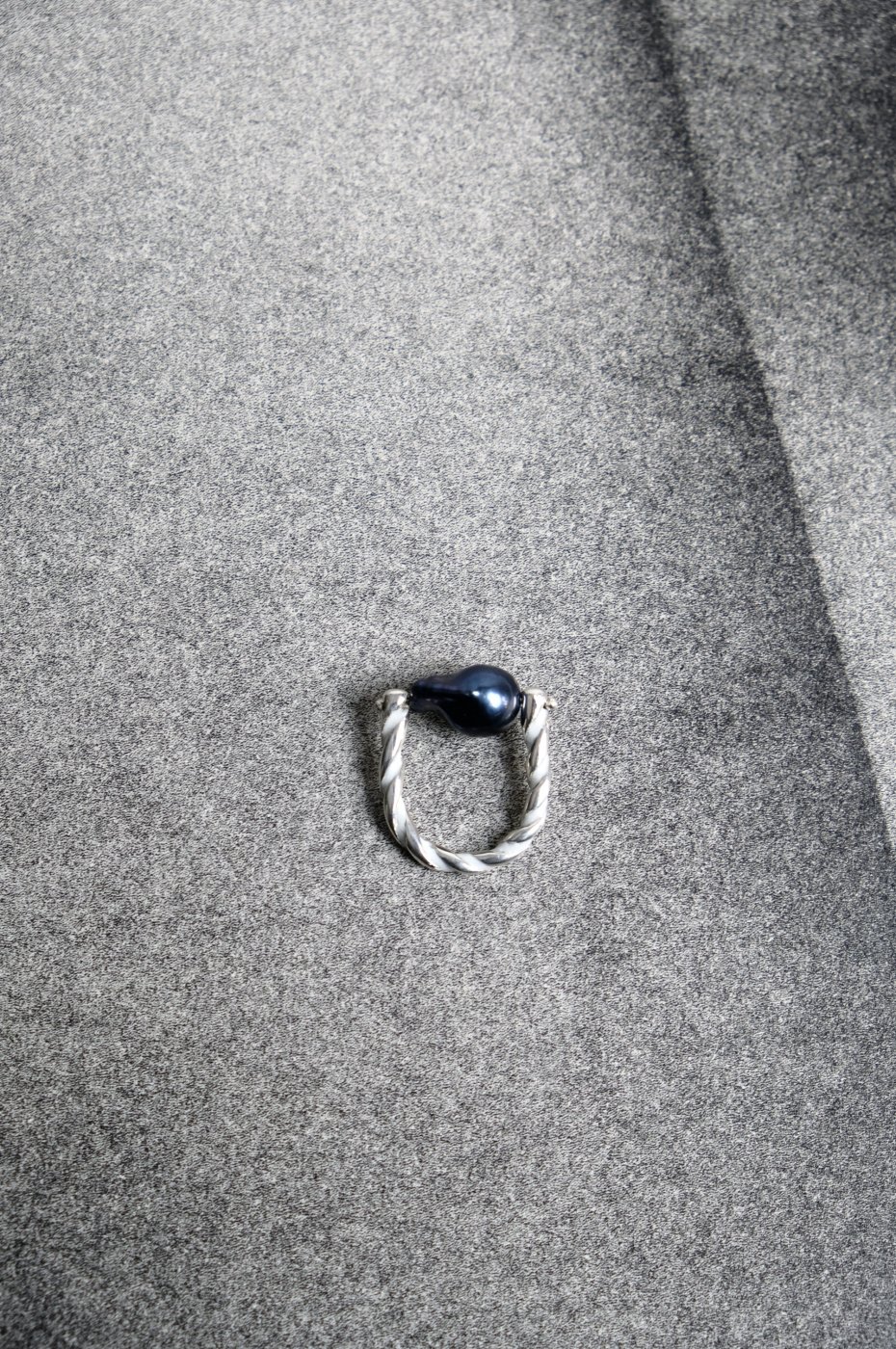 R.ALAGANララガン-STRIPE PEARL RING-WHITE×BLACK PEARL - LOCALERS